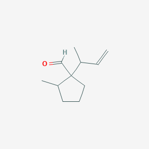 1-(But-3-en-2-yl)-2-methylcyclopentane-1-carbaldehyde