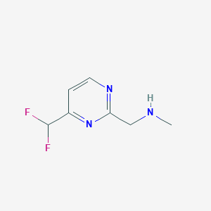 {[4-(Difluoromethyl)pyrimidin-2-yl]methyl}(methyl)amine