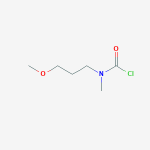 molecular formula C6H12ClNO2 B13271309 N-(3-methoxypropyl)-N-methylcarbamoyl chloride 