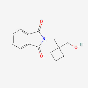 molecular formula C14H15NO3 B1327131 2-{[1-(羟甲基)环丁基]甲基}-1H-异吲哚-1,3(2H)-二酮 CAS No. 1142211-19-5