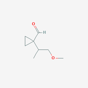 1-(1-Methoxypropan-2-yl)cyclopropane-1-carbaldehyde