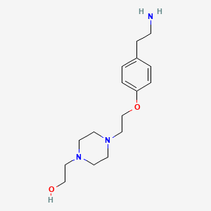 2-(4-{2-[4-(2-Aminoethyl)phenoxy]ethyl}piperazin-1-yl)ethan-1-ol