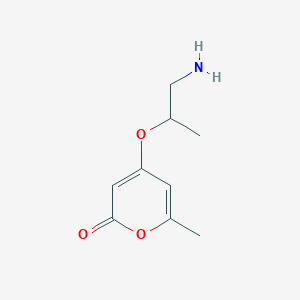 4-[(1-Aminopropan-2-yl)oxy]-6-methyl-2H-pyran-2-one