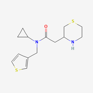 N-Cyclopropyl-2-(thiomorpholin-3-YL)-N-(thiophen-3-ylmethyl)acetamide