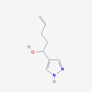 1-(1H-Pyrazol-4-yl)pent-4-en-1-ol