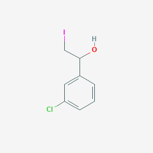 1-(3-Chlorophenyl)-2-iodoethan-1-ol