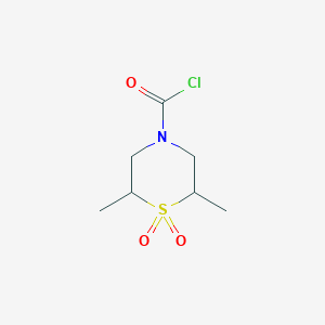 2,6-Dimethylthiomorpholine-4-carbonyl chloride 1,1-dioxide