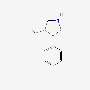 3-Ethyl-4-(4-fluorophenyl)pyrrolidine