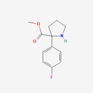 Methyl 2-(4-fluorophenyl)pyrrolidine-2-carboxylate