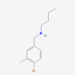 [(4-Bromo-3-methylphenyl)methyl](butyl)amine