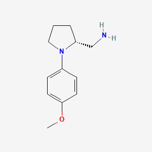 1-[(2R)-1-(4-Methoxyphenyl)-2-pyrrolidinyl]methanamine