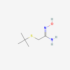 2-(tert-Butylsulfanyl)-N'-hydroxyethanimidamide