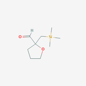 2-[(Trimethylsilyl)methyl]oxolane-2-carbaldehyde