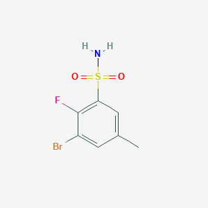 3-Bromo-2-fluoro-5-methylbenzene-1-sulfonamide