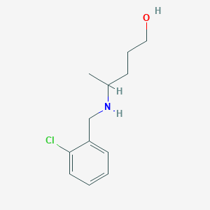 4-{[(2-Chlorophenyl)methyl]amino}pentan-1-ol