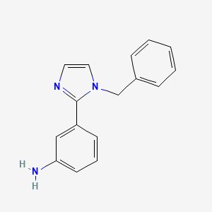 3-(1-Benzyl-1H-imidazol-2-YL)aniline