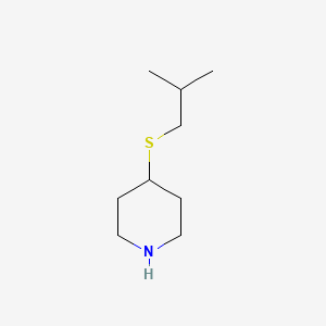 4-[(2-Methylpropyl)sulfanyl]piperidine