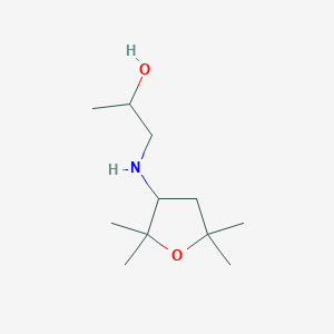 1-[(2,2,5,5-Tetramethyloxolan-3-yl)amino]propan-2-ol