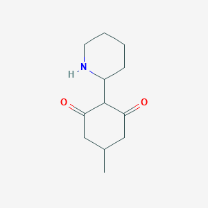 5-Methyl-2-(piperidin-2-yl)cyclohexane-1,3-dione