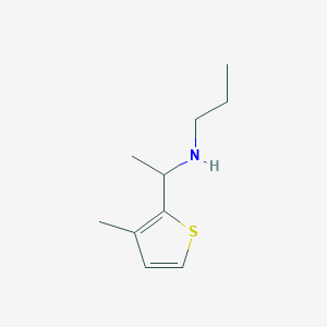 [1-(3-Methylthiophen-2-yl)ethyl](propyl)amine