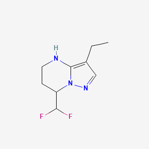 7-(Difluoromethyl)-3-ethyl-4H,5H,6H,7H-pyrazolo[1,5-a]pyrimidine