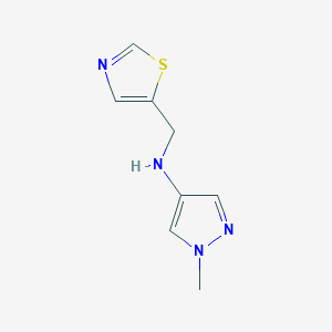 1-methyl-N-(1,3-thiazol-5-ylmethyl)-1H-pyrazol-4-amine