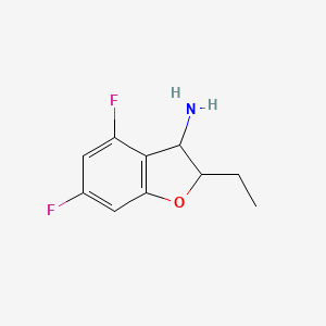 2-Ethyl-4,6-difluoro-2,3-dihydro-1-benzofuran-3-amine