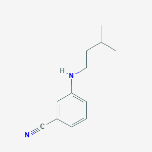 3-[(3-Methylbutyl)amino]benzonitrile