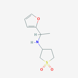 3-((1-(Furan-2-yl)ethyl)amino)tetrahydrothiophene 1,1-dioxide