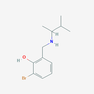 2-Bromo-6-{[(3-methylbutan-2-yl)amino]methyl}phenol