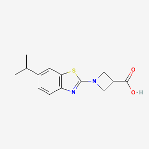 1-(6-Isopropyl-1,3-benzothiazol-2-yl)azetidine-3-carboxylic acid