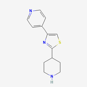 4-[2-(Piperidin-4-yl)-1,3-thiazol-4-yl]pyridine