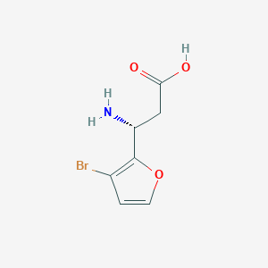 (3R)-3-amino-3-(3-bromofuran-2-yl)propanoic acid