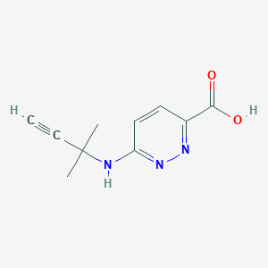 6-[(2-Methylbut-3-yn-2-yl)amino]pyridazine-3-carboxylic acid