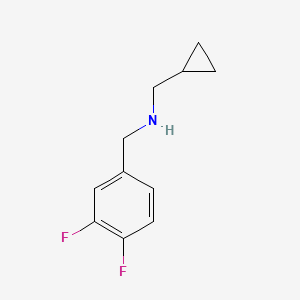 (Cyclopropylmethyl)[(3,4-difluorophenyl)methyl]amine