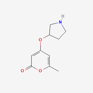 6-methyl-4-(pyrrolidin-3-yloxy)-2H-pyran-2-one