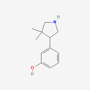 3-(4,4-Dimethylpyrrolidin-3-yl)phenol