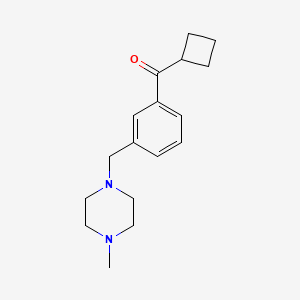 molecular formula C17H24N2O B1327205 环丁基 3-(4-甲基哌嗪甲基)苯基酮 CAS No. 898789-41-8