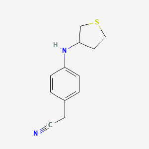 2-{4-[(Thiolan-3-yl)amino]phenyl}acetonitrile