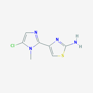 4-(5-chloro-1-methyl-1H-imidazol-2-yl)-1,3-thiazol-2-amine