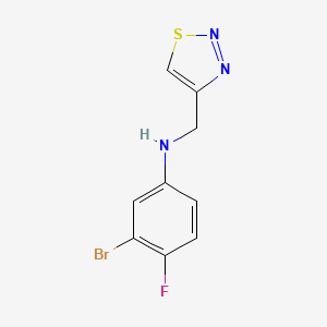 3-Bromo-4-fluoro-N-(1,2,3-thiadiazol-4-ylmethyl)aniline