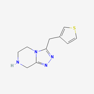 3-(Thiophen-3-ylmethyl)-5H,6H,7H,8H-[1,2,4]triazolo[4,3-a]pyrazine