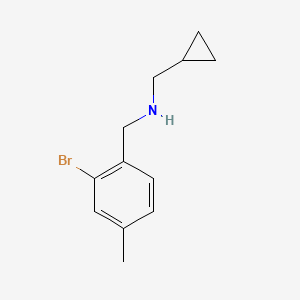 [(2-Bromo-4-methylphenyl)methyl](cyclopropylmethyl)amine