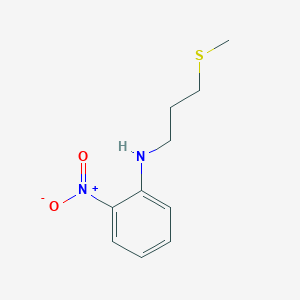 molecular formula C10H14N2O2S B13272205 N-[3-(Methylsulfanyl)propyl]-2-nitroaniline 