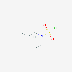 molecular formula C6H14ClNO2S B13272242 N-(Butan-2-YL)-N-ethylsulfamoyl chloride 