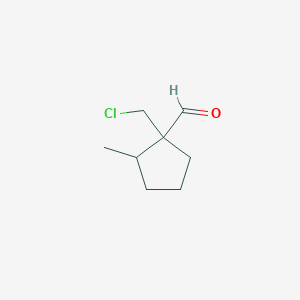 1-(Chloromethyl)-2-methylcyclopentane-1-carbaldehyde