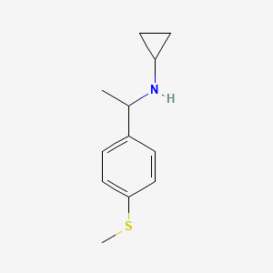 N-{1-[4-(Methylsulfanyl)phenyl]ethyl}cyclopropanamine