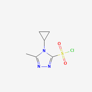 4-cyclopropyl-5-methyl-4H-1,2,4-triazole-3-sulfonyl chloride