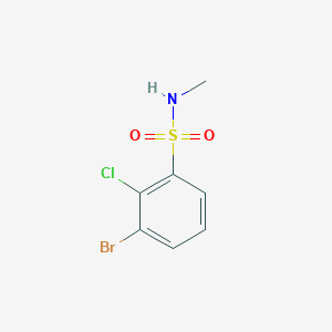 3-Bromo-2-chloro-N-methylbenzene-1-sulfonamide