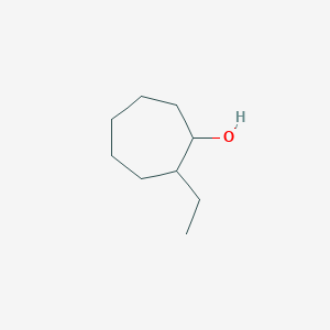 molecular formula C9H18O B13272377 2-Ethylcycloheptan-1-ol 